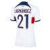 Tanie Strój piłkarski Paris Saint-Germain Lucas Hernandez #21 Koszulka Wyjazdowej dla damskie 2023-24 Krótkie Rękawy
